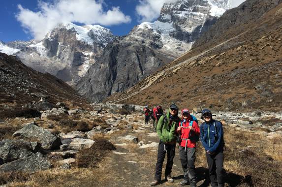 Looking back towards Tangnag, Nepal