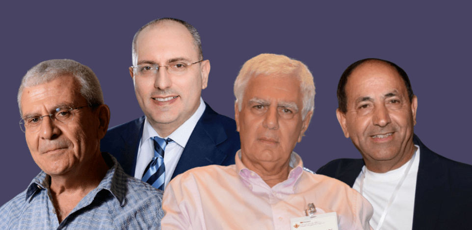 מימין: רמי לוי, ג'ורג' חורש, מוטי בן משה, אלי יונס / צילום: כפיר זיו, ניב קנטור, איל יצהר, תמר מצפי