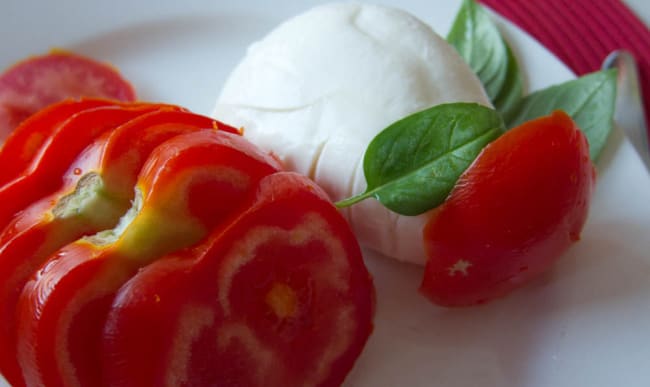 Tomates, Mozzarella et Basilic
