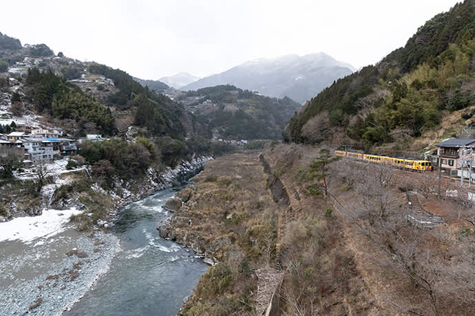 The view from Oboke Station.