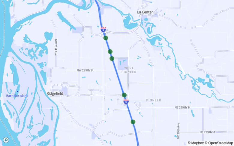 Ridgefield-La Center: I-5
