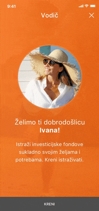 Mobitel s ekranima fonodva iz mobilne aplikacije koji se izmjenjuju.