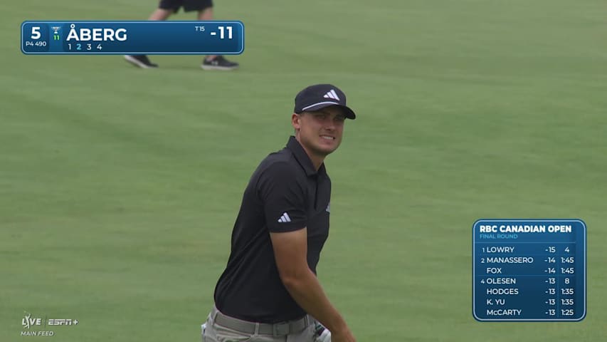 Ludvig Åberg cards back-to-back birdies at RBC Canadian