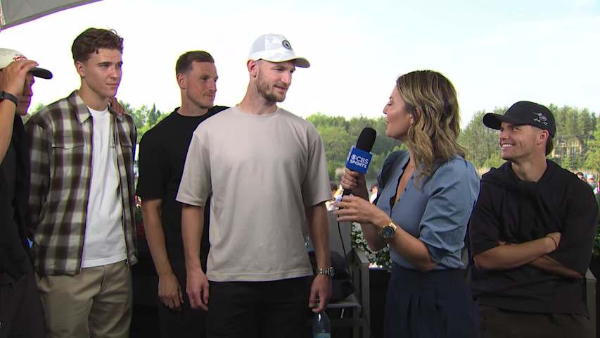 New Zealand men's national football team cheers on Ryan Fox at RBC Canadian Open