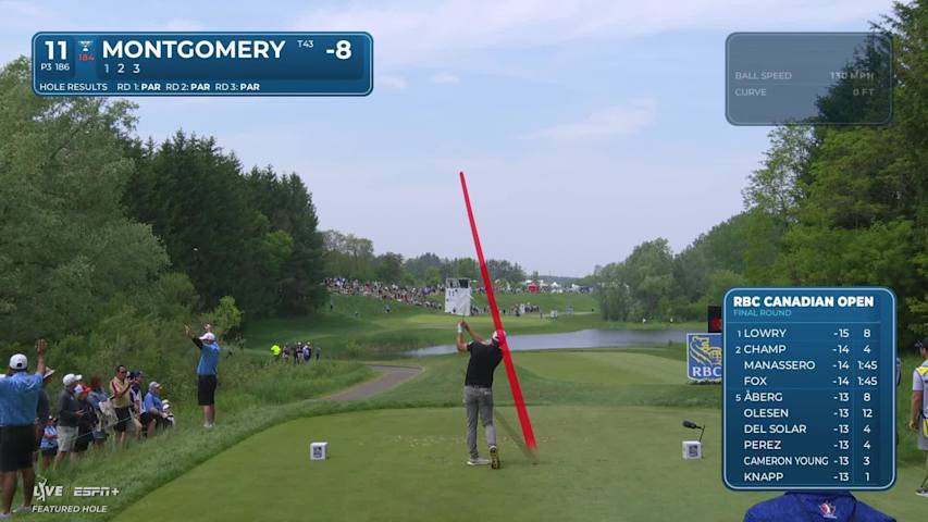 Taylor Montgomery makes birdie on No. 11 at RBC Canadian