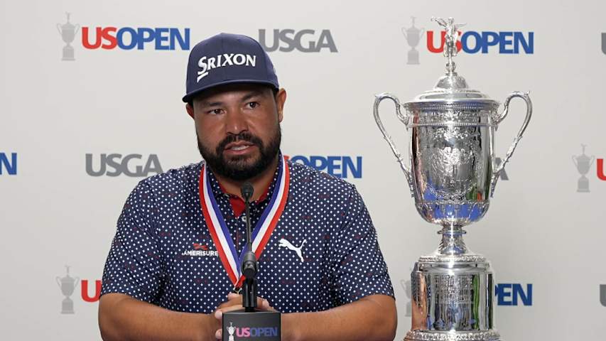 J.J. Spaun’s news conference after winning U.S. Open