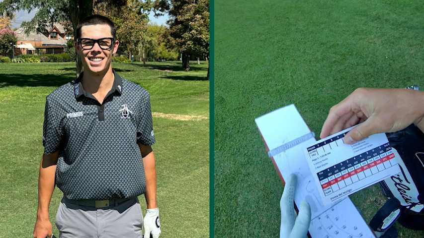 POV during a pro-am | Johnny Keefer and his caddie wear Meta Glasses at the Astara Chile Classic