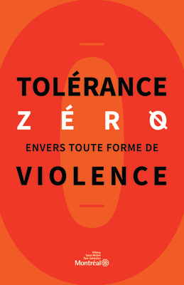 Affiche Tolérance zéro violence